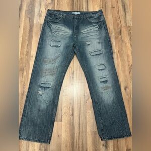 GS 115‎ Vintage Original Brand Size 42 Mens Jeans Distressed medium Wash 
A/3